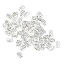 200 Pcs Copper Plated 11 mm/ 0.43'' Ear Stud Earrings Butterfly Backs Earring DIY Jewelry Findings