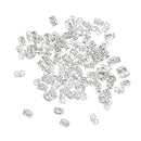 200 Pcs Copper Plated 11 mm/ 0.43'' Ear Stud Earrings Butterfly Backs Earring DIY Jewelry Findings