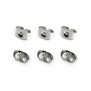 200 Pcs Copper Plated 11 mm/ 0.43'' Ear Stud Earrings Butterfly Backs Earring DIY Jewelry Findings