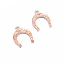 40 Pieces 4 Colors Horseshoe Shape Charms Dangle Pendants Findings Jewelry Making Accessories