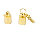5 Pieces Cylinder Shape Magnetic Clasps with Lobster Clasp Connector Jewelry Making Findings 5.5mm