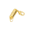 5 Pieces Cylinder Shape Magnetic Clasps with Lobster Clasp Connector Jewelry Making Findings 5.5mm