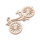 10 Pieces Blank Wooden Bicycle Embellishments Plain Unfinished MDF Cut Shapes 90 x 53mm for DIY Scrapbooking Card Making Wood Art Crafts Confetti Table Decor