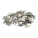 Wholesale 100 Pieces 20X15MM Star Pendant Bezel Trays, Tibetan Silver, Blanks Cameo Bezel Cabochon Settings for Jewelry Making Charms