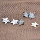 Wholesale 100 Pieces 20X15MM Star Pendant Bezel Trays, Tibetan Silver, Blanks Cameo Bezel Cabochon Settings for Jewelry Making Charms