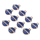 10 Pieces Decorative Round Pendants Enamel Charms Pendant XMAS Gift Sock Christmas Tree Hanging Decoration DIY Jewelry Making and Crafting Findings Crafts