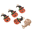 5pcs Halloween Pumpkin Hat Embellishments for Hair Ornament Buttons Crafts