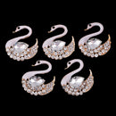 Wholesale Craft Multicolor Embellishment with Rhinestone 3x Elliptic Buttons