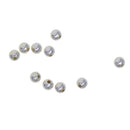 10 Pieces 925 Sterling Silver Seamless Spacer Loose Beads 4mm (1.2mm Hole)