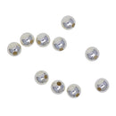 10 Pieces 925 Sterling Silver Seamless Spacer Loose Beads 4mm (1.2mm Hole)