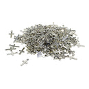 200 Piece Silver Mini Alloy Cross Shaped Charms Pendants DIY Jewelry Making Findings Accessories