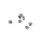 100 Pieces Zinc Metal Alloy Spacer Beads Star Tibetan Silver Color About 6mm(0.24")x3mm(0.12"|), 1mm Hole DIY Jewelry Making Necklace Bracelet Findings