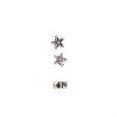 100 Pieces Zinc Metal Alloy Spacer Beads Star Tibetan Silver Color About 6mm(0.24")x3mm(0.12"|), 1mm Hole DIY Jewelry Making Necklace Bracelet Findings