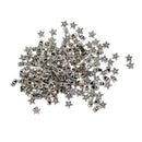 100 Pieces Zinc Metal Alloy Spacer Beads Star Tibetan Silver Color About 6mm(0.24")x3mm(0.12"|), 1mm Hole DIY Jewelry Making Necklace Bracelet Findings