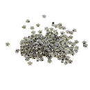 100 Pieces Zinc Metal Alloy Spacer Beads Star Tibetan Silver Color About 6mm(0.24")x3mm(0.12"|), 1mm Hole DIY Jewelry Making Necklace Bracelet Findings