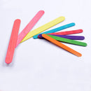 50 Pieces Mixed Colors Flat Wooden Popsicle Stick Kids Hand Crafts Art Ice Cream for Kids Children DIY Building Modelling Crafts