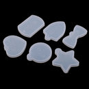 Jewelry Making Silicone Mold, Rectangle, Heart, Round, Star, Shield, Bone Shapes, for Polymer Clay, Crafting, Resin Epoxy, Pendant Earrings Necklace Making, Resin Craft Molds