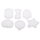 Jewelry Making Silicone Mold, Rectangle, Heart, Round, Star, Shield, Bone Shapes, for Polymer Clay, Crafting, Resin Epoxy, Pendant Earrings Necklace Making, Resin Craft Molds