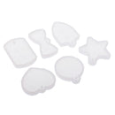 Jewelry Making Silicone Mold, Rectangle, Heart, Round, Star, Shield, Bone Shapes, for Polymer Clay, Crafting, Resin Epoxy, Pendant Earrings Necklace Making, Resin Craft Molds