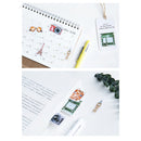 46 Pcs / lot Fashion Stamp Sticker Traveling Alone Theme Decoration Decal Seal Packaging Label DIY Diary Album Scrapbooking Envelopes Sealing Sticker Stationery