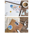 46 Pcs / lot Fashion Stamp Sticker Traveling Alone Theme Decoration Decal Seal Packaging Label DIY Diary Album Scrapbooking Envelopes Sealing Sticker Stationery
