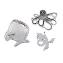 13 Pieces Zinc Alloy Plated Charms Pendants Simulated Mixed Sea Shell Starfishes Suspension Pendants Bracelet Necklace Accessories