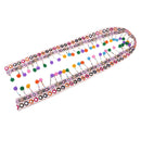 National Style Rainbow Ribbon Pom Pom Ball Fringe Tassel Lace Trim Upholstery Curtain Chair Bag Cushion Bohemia Dress Costume Sewing Edging Decorations 1 Yard x 70mm
