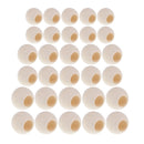 30 Pieces Large Hole BOHO Style Natural Color Wood Round Spacer Beads Bulk Lots for Jewelry Making Craft DIY Macrame Bracelet Necklace Accessories 20mm 25mm 30mm Mixed