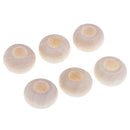 100 Pieces Large Hole BOHO 5mm Large Hole BOHO Natural Color Wood Abacus Beads Bulk Lots for Jewelry Making Craft DIY Macrame Bracelet Necklace