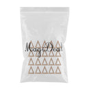 20 Pieces 40x25mm Natural Triangle Shapes Wooden Wood Pendant Charms Top Drilled Hole DIY Earring Jewelry Making Findings Craft Supplies