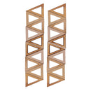 20 Pieces 40x25mm Natural Triangle Shapes Wooden Wood Pendant Charms Top Drilled Hole DIY Earring Jewelry Making Findings Craft Supplies