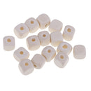200 Pieces DIY Square Cube Wooden Beads 10mm Loose Spacer Charms Natural Wood Bead Kids DIY Wood Beads for Jewelry Making Crafts