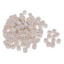 200 Pieces DIY Square Cube Wooden Beads 10mm Loose Spacer Charms Natural Wood Bead Kids DIY Wood Beads for Jewelry Making Crafts