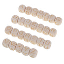 26 Pieces 10mm Unpainted Wooden Alphabet A-Z Letters Sqaure Wood Spacer Beads Wooden Beads For Baby Teething Jewelry DIY Beading Crafts Supplies