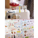 6 Sheets Beautiful Transparent Planner Stickers Decorative Sticker Collection for Scrapbooking, Calendars, Arts, Kids DIY Crafts, Album, Journals