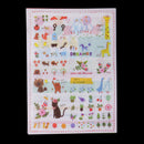 6 Sheets Beautiful Transparent Planner Stickers Decorative Sticker Collection for Scrapbooking, Calendars, Arts, Kids DIY Crafts, Album, Journals