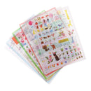 6 Sheets Beautiful Transparent Planner Stickers Decorative Sticker Collection for Scrapbooking, Calendars, Arts, Kids DIY Crafts, Album, Journals