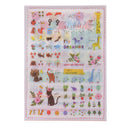 6 Sheets Beautiful Transparent Planner Stickers Decorative Sticker Collection for Scrapbooking, Calendars, Arts, Kids DIY Crafts, Album, Journals