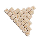 26 Pieces 12mm Plain Natural Color Square Shapes Wooden Letter Beads Wood Spacer Beads for Jewelry Making Bracelet Necklace Crafts Accessories
