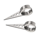 1 Pair Round Earrings Circle Round Earrings For Men Women Stainless Triangle Charm Pendants Earrings Punk Rock Styles Earrings