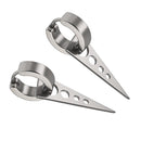 1 Pair Round Earrings Circle Round Earrings For Men Women Stainless Triangle Charm Pendants Earrings Punk Rock Styles Earrings