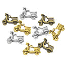 9 Piece Mixed Alloy Motorbike Shape Charms Pendants Jewelry Making Findings for DIY Bracelet Necklace Earrings