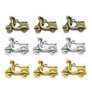 9 Piece Mixed Alloy Motorbike Shape Charms Pendants Jewelry Making Findings for DIY Bracelet Necklace Earrings