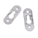 100 Pieces Sliver Heavy Duty Keyhole Hangers Picture Hanger Metal Keyhole Hanger Fasteners For Picture Photo Frame Furnniture Cabinet 37 x 13.5 mm