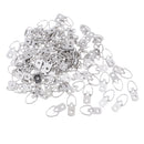 100 Pieces 3.2 x 1.5 cm Single Hole D Ring Picture Frame Hangers Hooks Wall Hangers Heavy Duty D Ring Picture Hangers