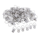 100 Pieces 3.2 x 1.5 cm Single Hole D Ring Picture Frame Hangers Hooks Wall Hangers Heavy Duty D Ring Picture Hangers