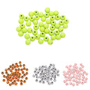 50 Pieces 11mm Acrylic Round Basketball Beads Large hole Spacer Beads fit European Charms Bracelet Necklace Jewelry Making