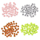 50 Pieces 11mm Acrylic Round Basketball Beads Large hole Spacer Beads fit European Charms Bracelet Necklace Jewelry Making