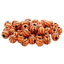 50 Pieces 11mm Acrylic Round Basketball Beads Large hole Spacer Beads fit European Charms Bracelet Necklace Jewelry Making