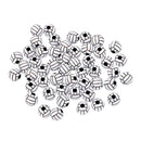 50 Piece Volleyball Round Acrylic Loose Spacer Large Hole Beads Accessories Findings for Jewelry Making Crafts 12mm
